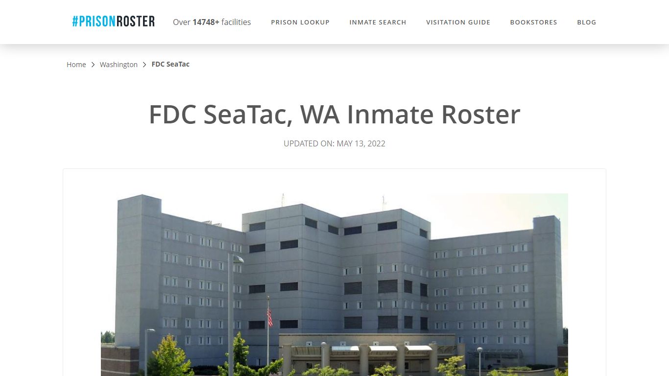 FDC SeaTac, WA Inmate Roster - Nationwide Inmate Search